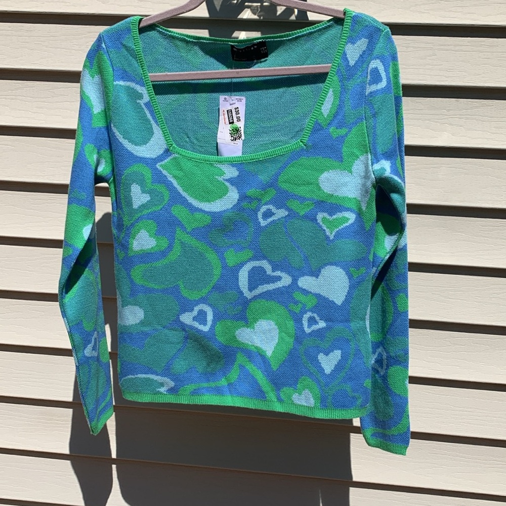 Heart pattern sweater - Picture 3 of 8